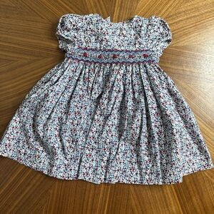 Edgehill Collection Charming Smocked Floral Kids Dress